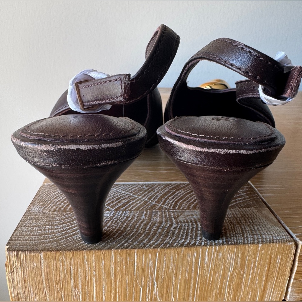 NWOB! MADEWELL The Emilie Slingback Pump Coffee Bean Leather Size 6.5 FLAW🚨 - Picture 11 of 16